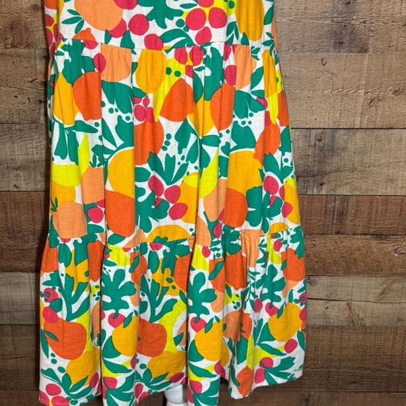 J.Crew Linen Blend Colorful Citrus Floral Print Dress size 4 - Picture 7 of 12